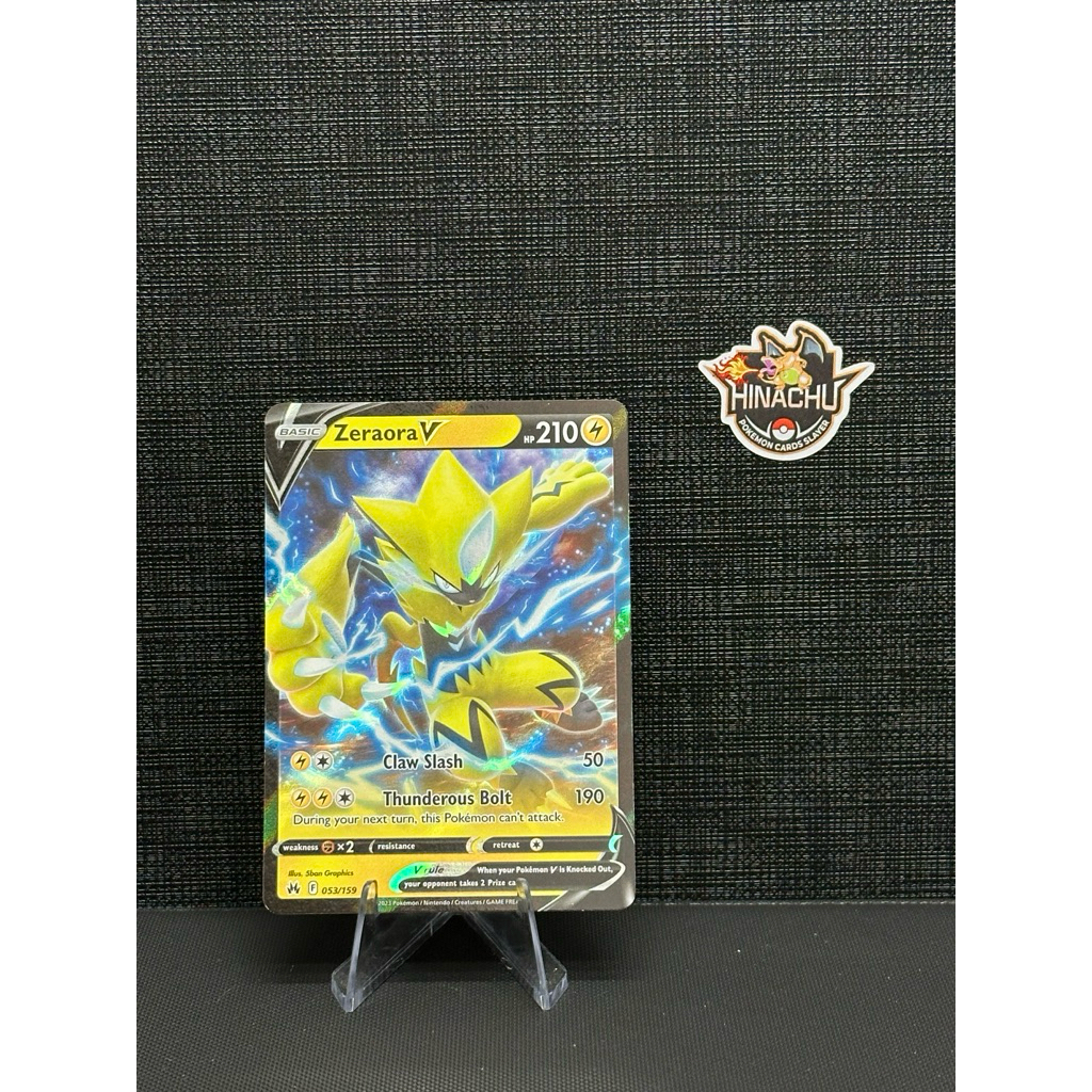 Thẻ bài pokemon | Zeraora V #53 Pokemon Crown Zenith | Hàng chính hãng TCG