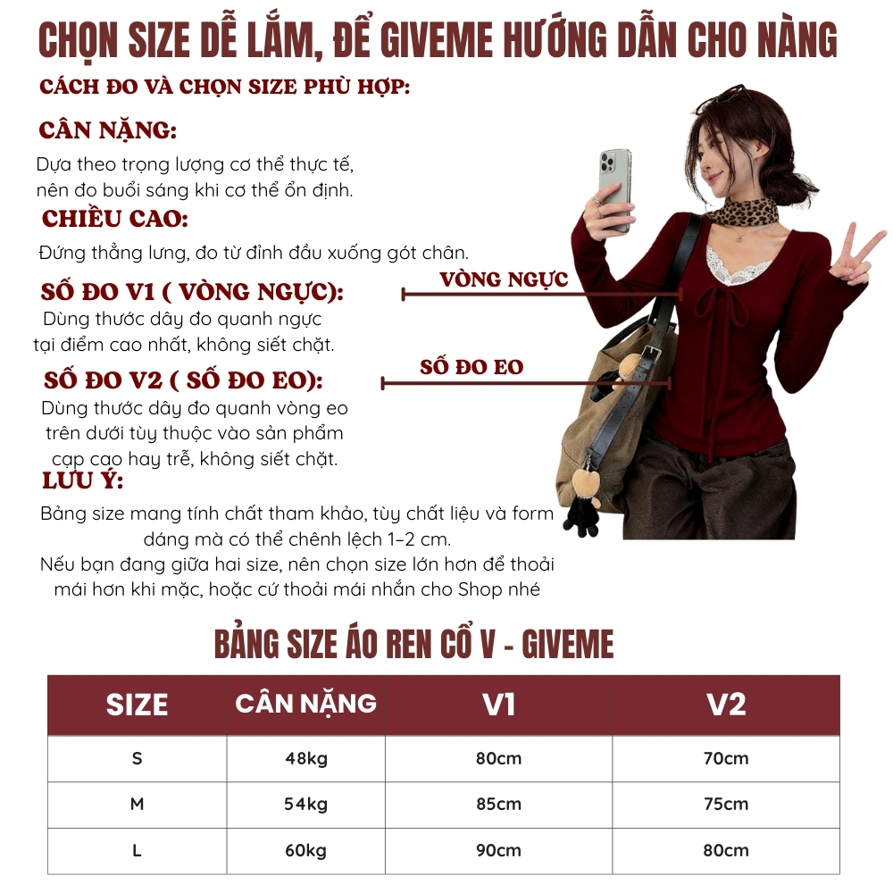 [TAY DÀI] Áo Thun Kiểu Nữ Dài Tay Có Dây Thắt Nơ Xinh Xắn Phối Cổ Viền Ren Mềm Quảng Châu Trend - Giáng Sinh2025 | BigBuy360 - bigbuy360.vn