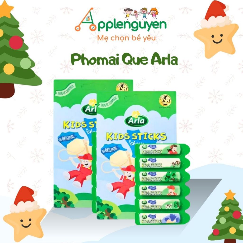 Phô Mai Que Arla Kids Sticks 108g (hộp 6 thanh)  | Applenguyen94