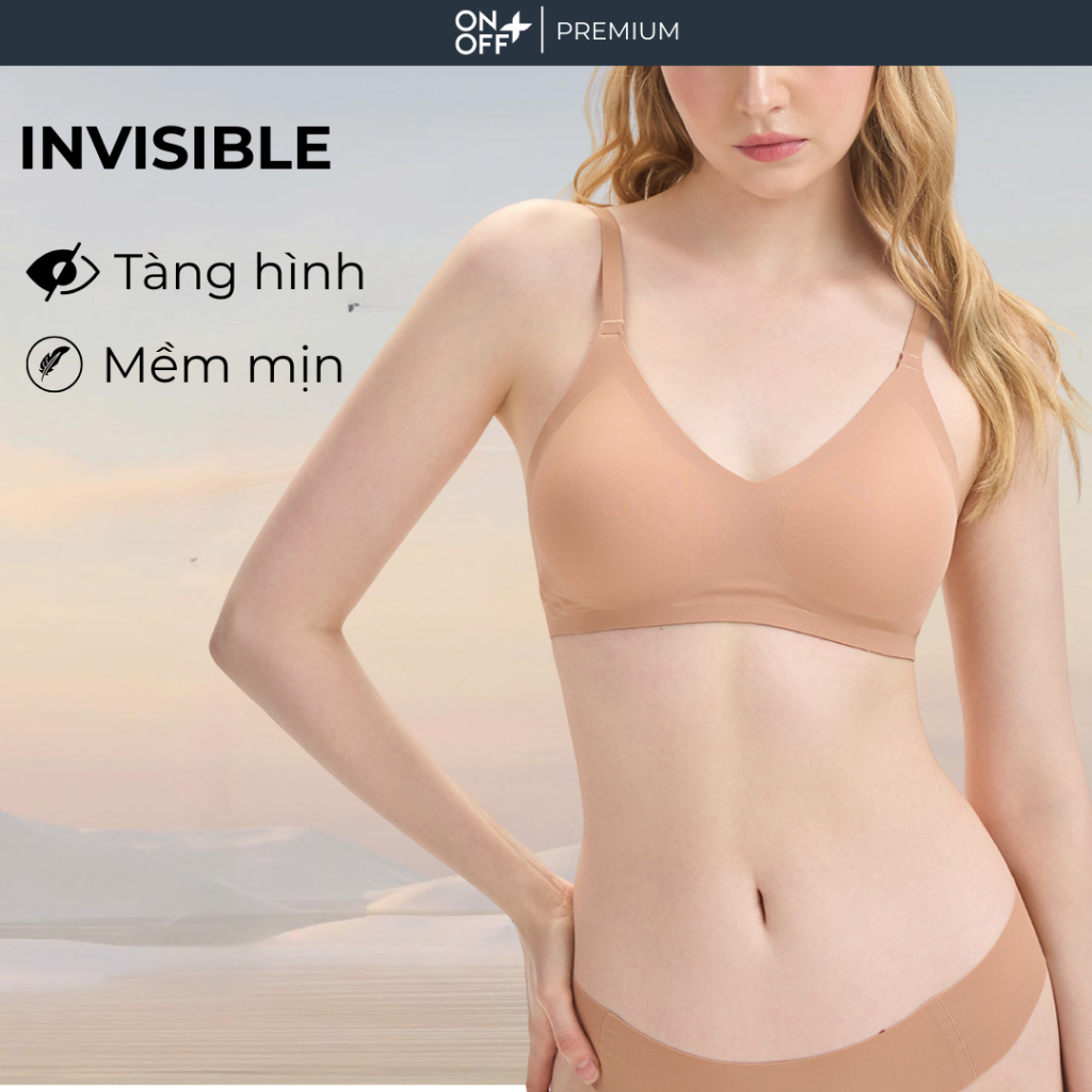 Áo lót bra tàng hình cao su non quai cài êm mềm ONOFF Premium -16UC25A586