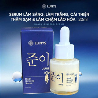 LUNYS Tinh Chất Serum Black Ginseng Dưỡng Trắng Sáng Da, Cải Thiện Thâm Sạm, Hỗ Trợ Chậm Lão Hóa
