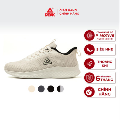 Giày chạy bộ nam PEAK Running Công nghệ P-Motive êm ái, đàn hồi E39117H