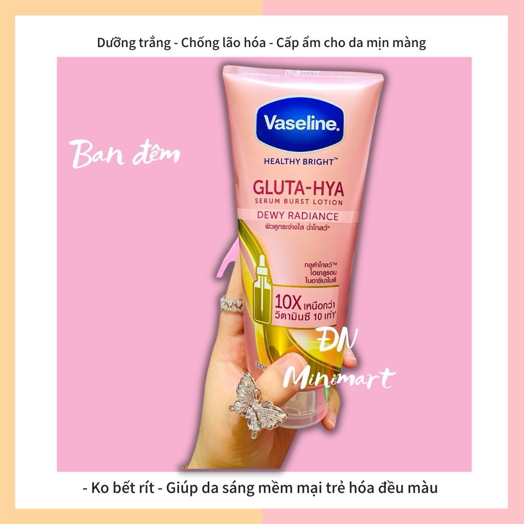 (Mẫu mới) Sữa Dưỡng Thể Vaseline HỒNG 70x Chống Lão Hóa