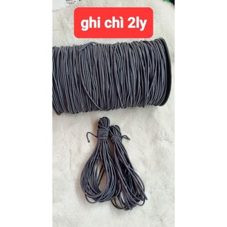 bó10mThun tròn làm dây khuy ,dây cột tóc, làm đồ handmade