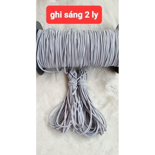 bó10mThun tròn làm dây khuy ,dây cột tóc, làm đồ handmade