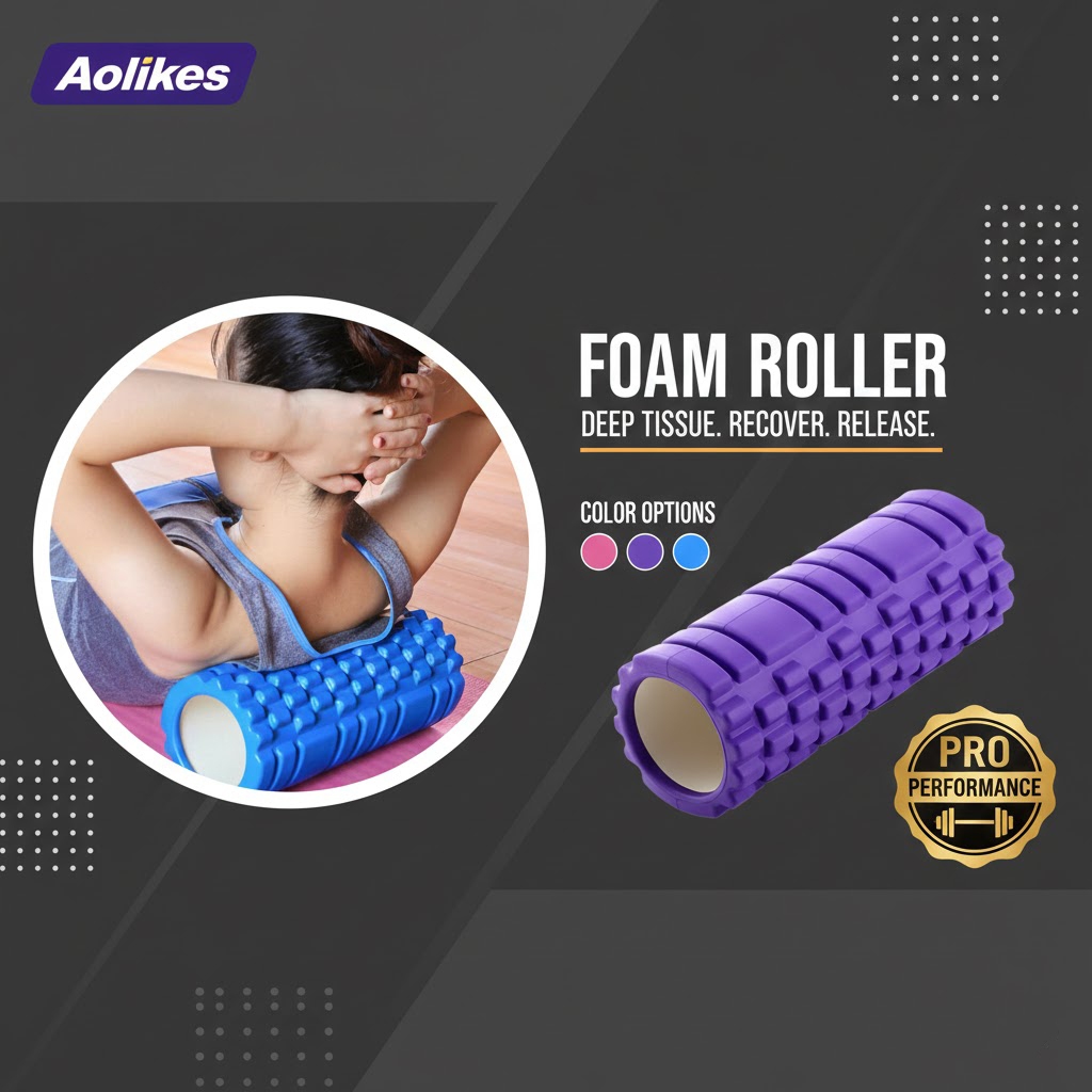 🔥 Thanh lý ống lăn giãn cơ foam roller 45cm – hàng nhập loại 1, siêu bền