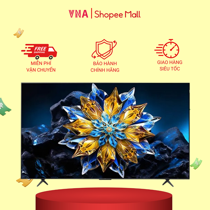 Google Tivi QLED TCL AI 4K 75 inch 75C69B - Chính hãng bảo hành 24 tháng