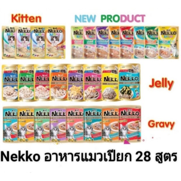 [Thùng 48 gói] Pate NEKKO Cho Mèo Mọi Lứa Tuổi - 70gr