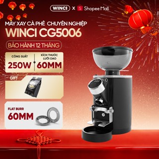[Bao Gồm VAT] Máy xay hạt cà phê Winci CG5006, Lưỡi xay 60mm, 35 chế độ xay, Bảo hành 12 tháng.