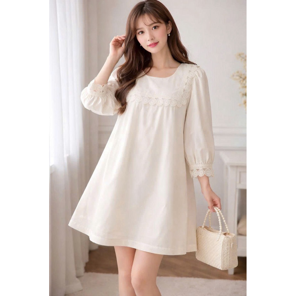 Đầm babydoll JANET STUDIO freesize