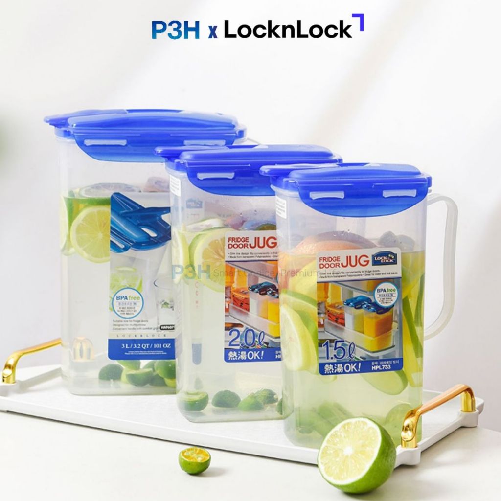 Bình đựng nước Lock&Lock Fridge Door Jug đựng nước trái cây HPL733 HPL735 HPL607 P3H Mall