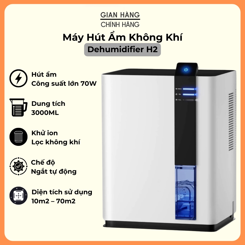 Máy Hút Ẩm - Lọc Không Khí - Thế Hệ Thông Minh - Sử Lý Bụi Tự Động - Bảo Hành 3 Năm Lỗi 1 Đổi 1