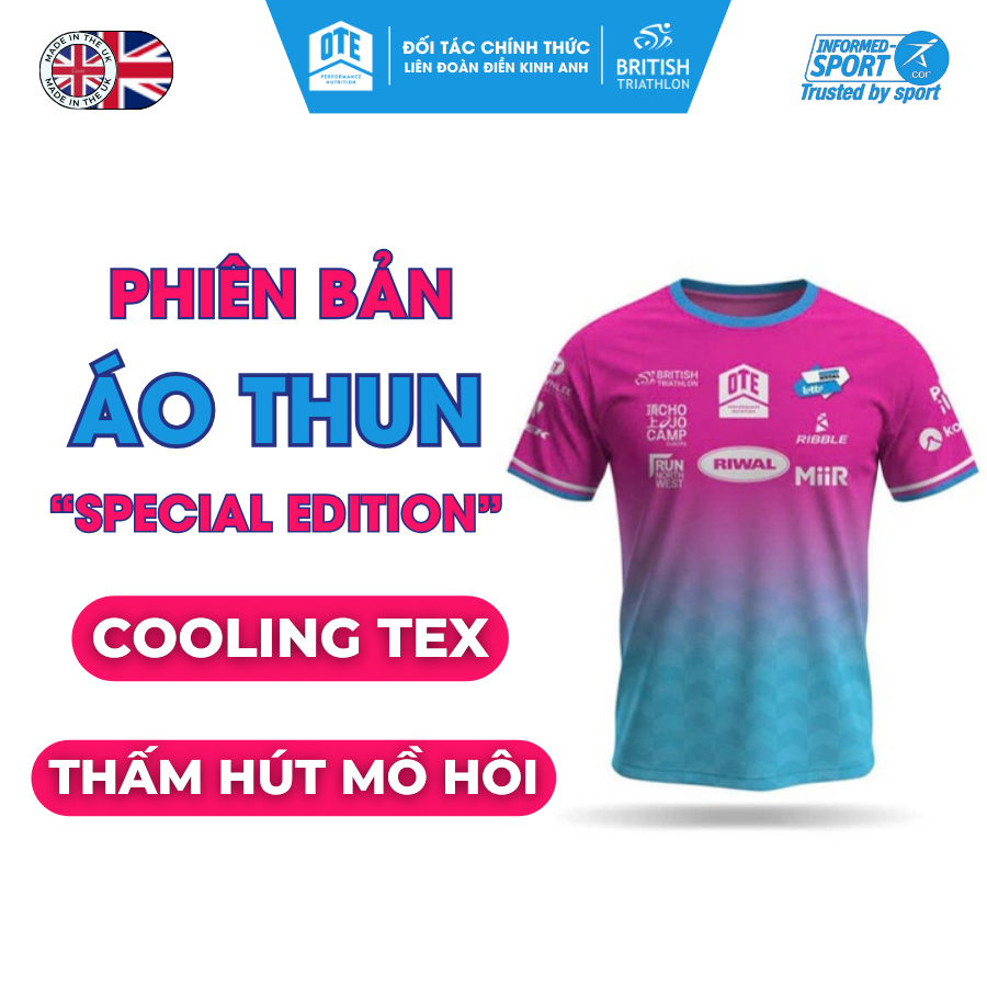 Áo Thun Chạy bộ, mỏng nhẹ, siêu thoáng khí - OTE Sport Shirt Edition Running Ver 1