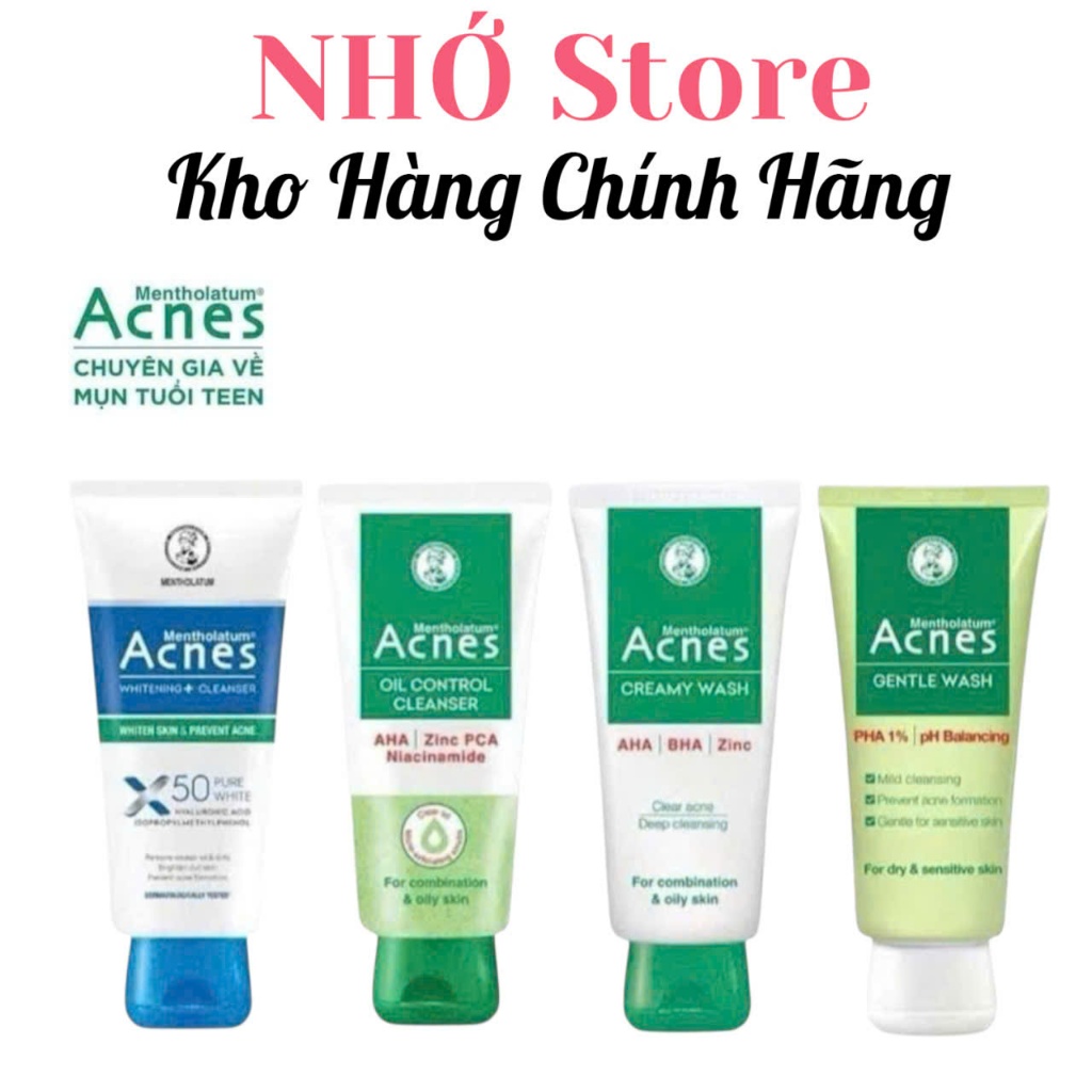 Kem rửa mặt - Sữa rửa mặt Acnes 100g