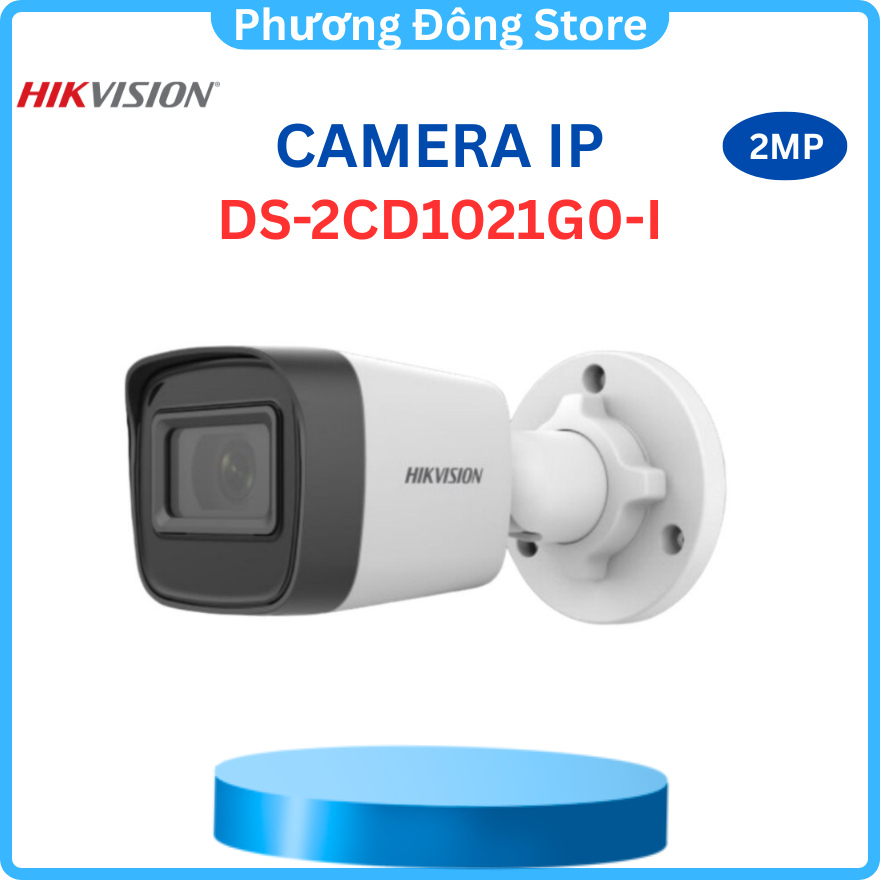 Camera IP HIKVISION DS-2CD1021G0-I 2MP có POE hồng ngoại 30 mét - hàng chính hãng
