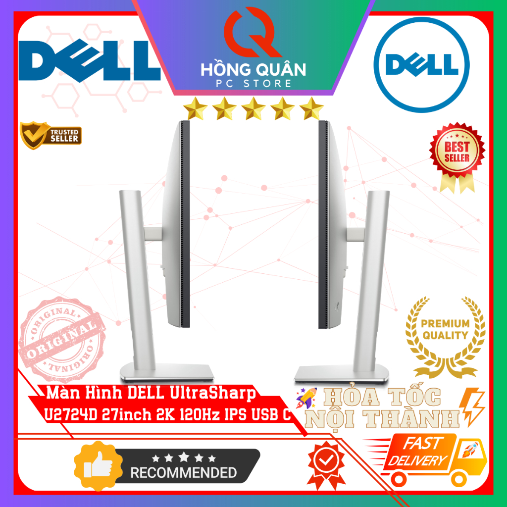 Màn Hình DELL UltraSharp U2724D 27inch 2K 120Hz IPS FHD 5ms DRR TMDS USB TypeC New - Hàng Chính Hãng Bảo Hành 3 Năm | BigBuy360 - bigbuy360.vn