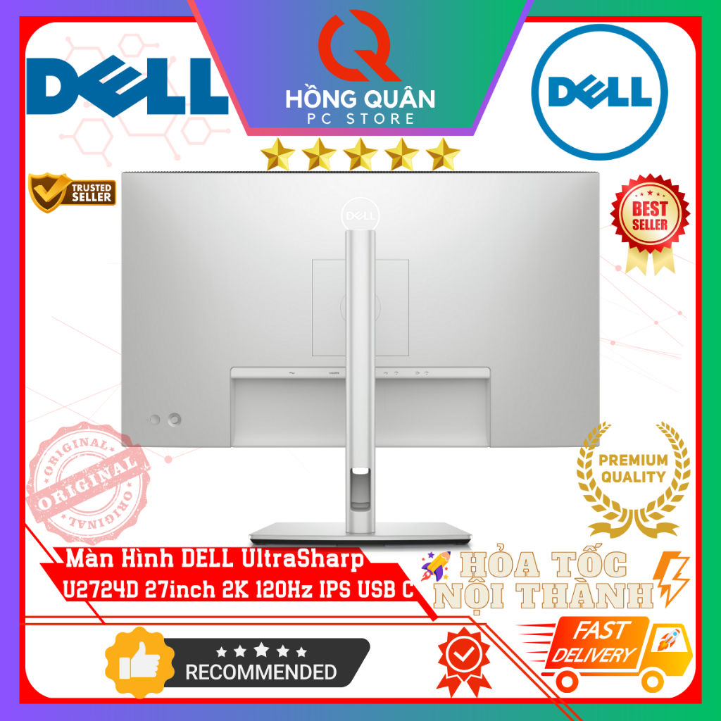 Màn Hình DELL UltraSharp U2724D 27inch 2K 120Hz IPS FHD 5ms DRR TMDS USB TypeC New - Hàng Chính Hãng Bảo Hành 3 Năm | BigBuy360 - bigbuy360.vn
