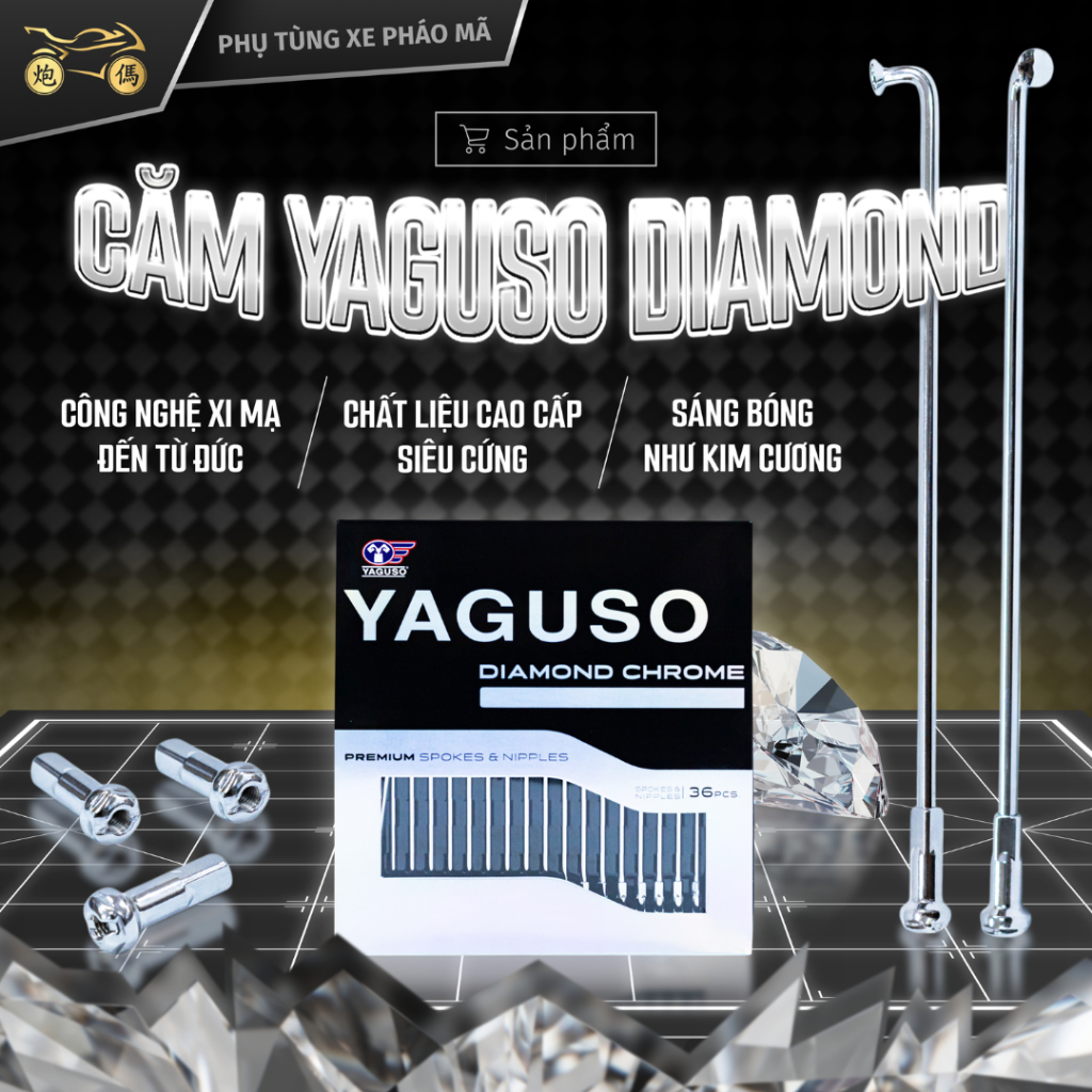 Căm Yaguso Diamond, Chính Hãng Nhập Thái Lan Dùng Chở nặng, Tất Cả Đường Xá - XPM