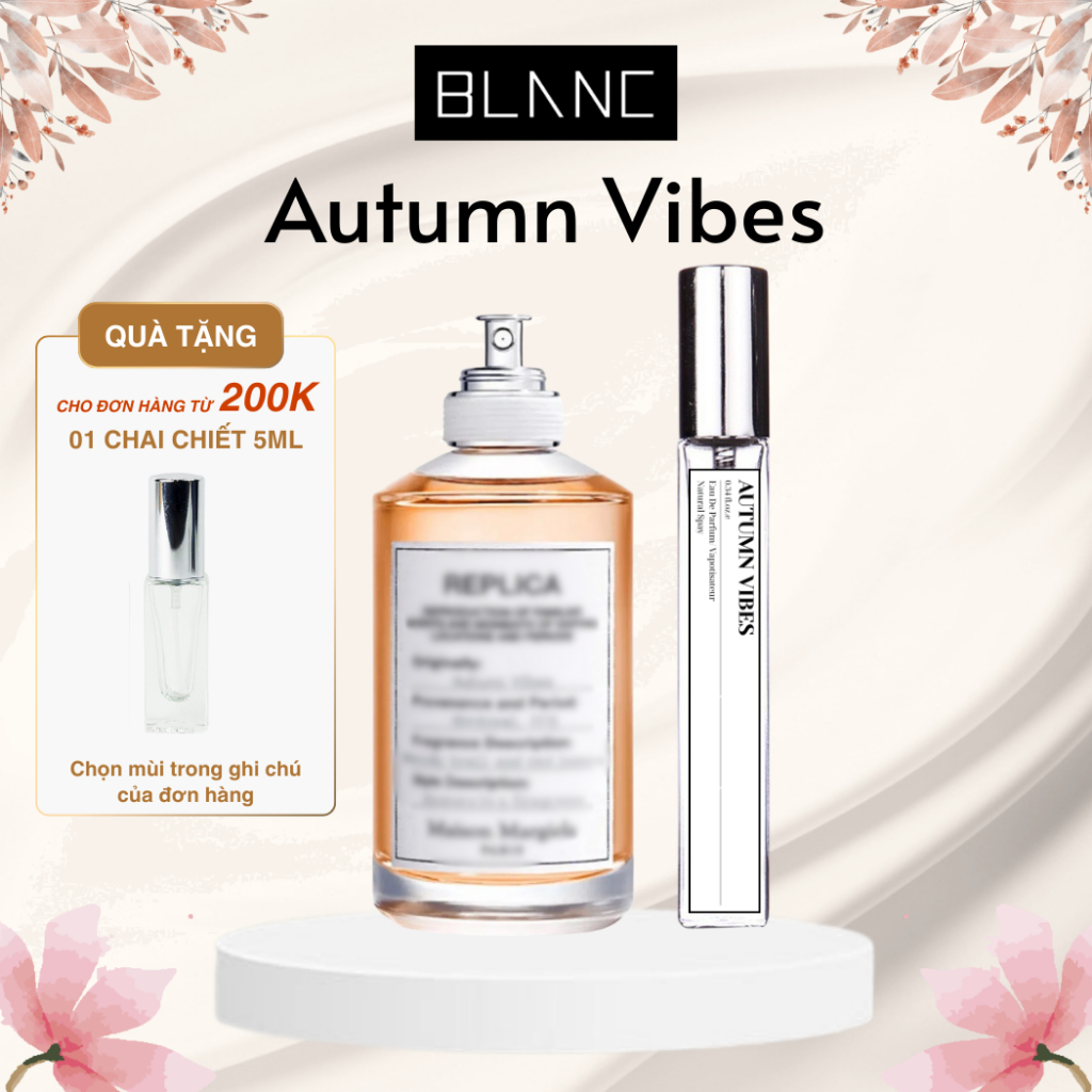 Nước Hoa Unisex Autumn Vibes BLANC PERFUME, Nước Hoa Chiết Ngọt Ngào Tinh Tế Nhẹ Nhàng