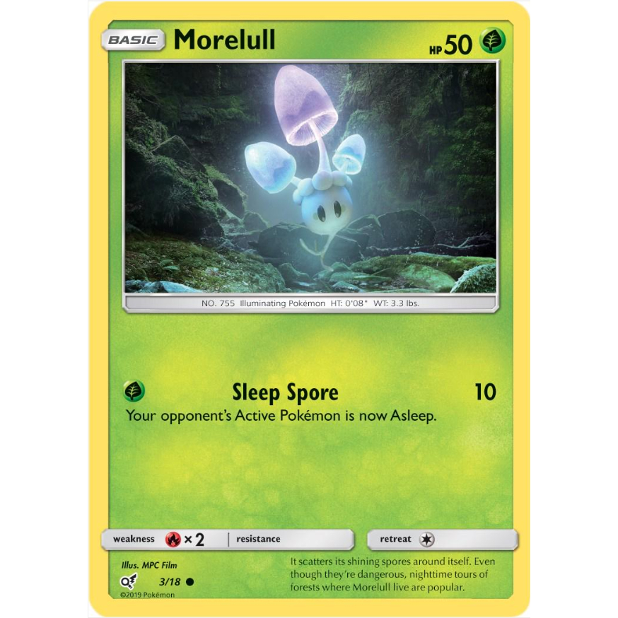 [Thẻ bài Pokemon TCG] Morelull - 3/18 - Common - Movie Promo