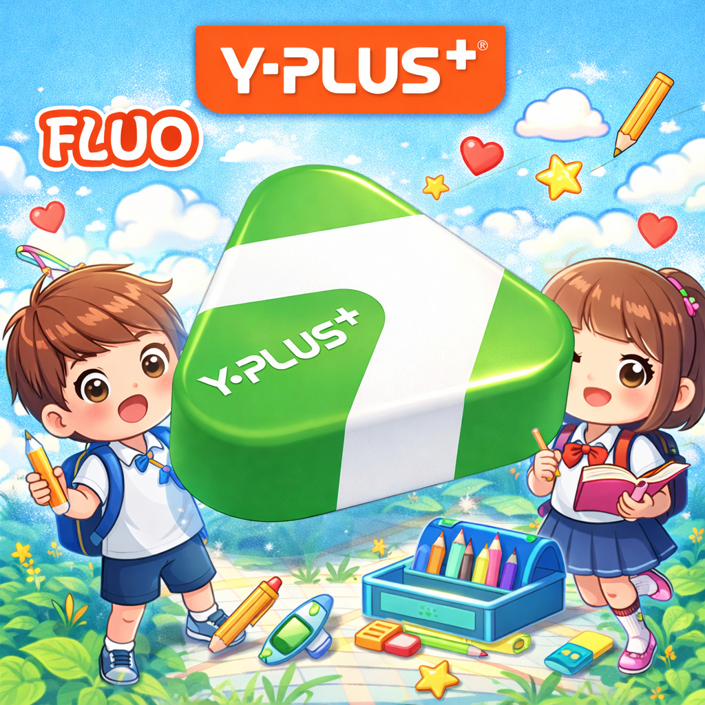 Gôm tẩy FLOU, chất liệu PVA - tẩy siêu sạch, gôm to | YPLUS EX1702