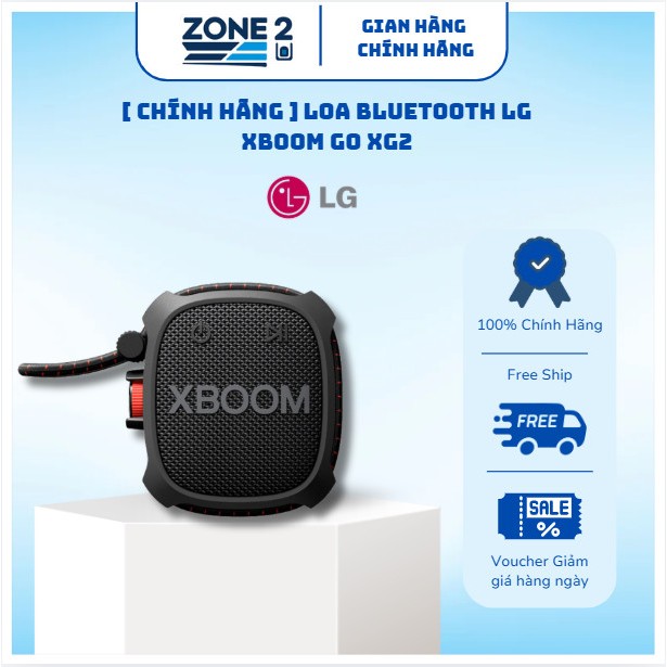Loa Bluetooth LG XBOOM GO XG2 – Âm thanh bùng nổ, nhỏ gọn tiện lợi [ Hàng Chính Hãng ] - Zone 2