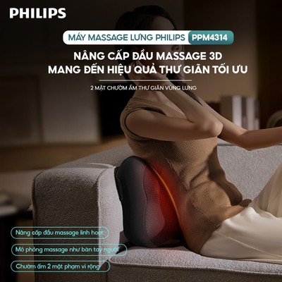 [Vo Ha Linh x PHILIPS]Máy Massage Lưng PHILIPS 4314