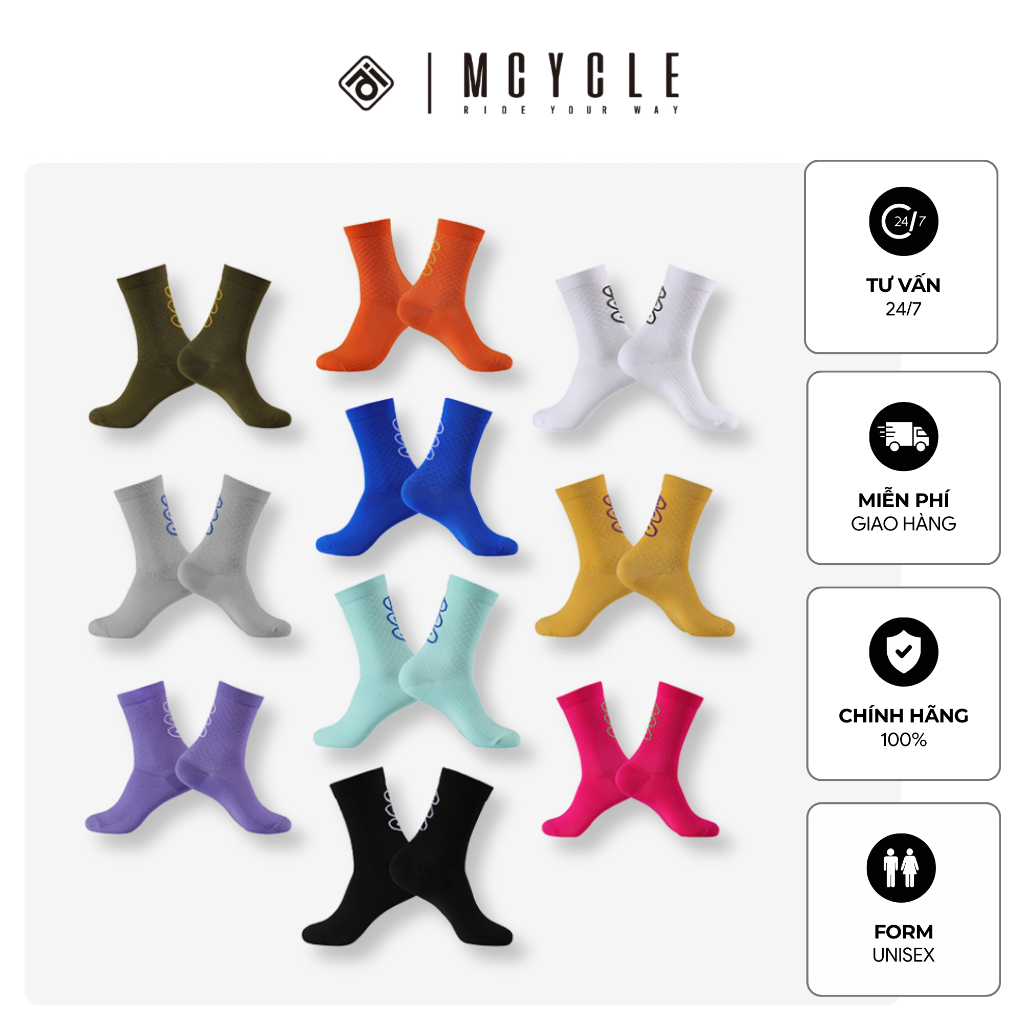 🧦 TẤT ĐẠP XE MCYCLE MP059 – CHÍNH HÃNG 🧦