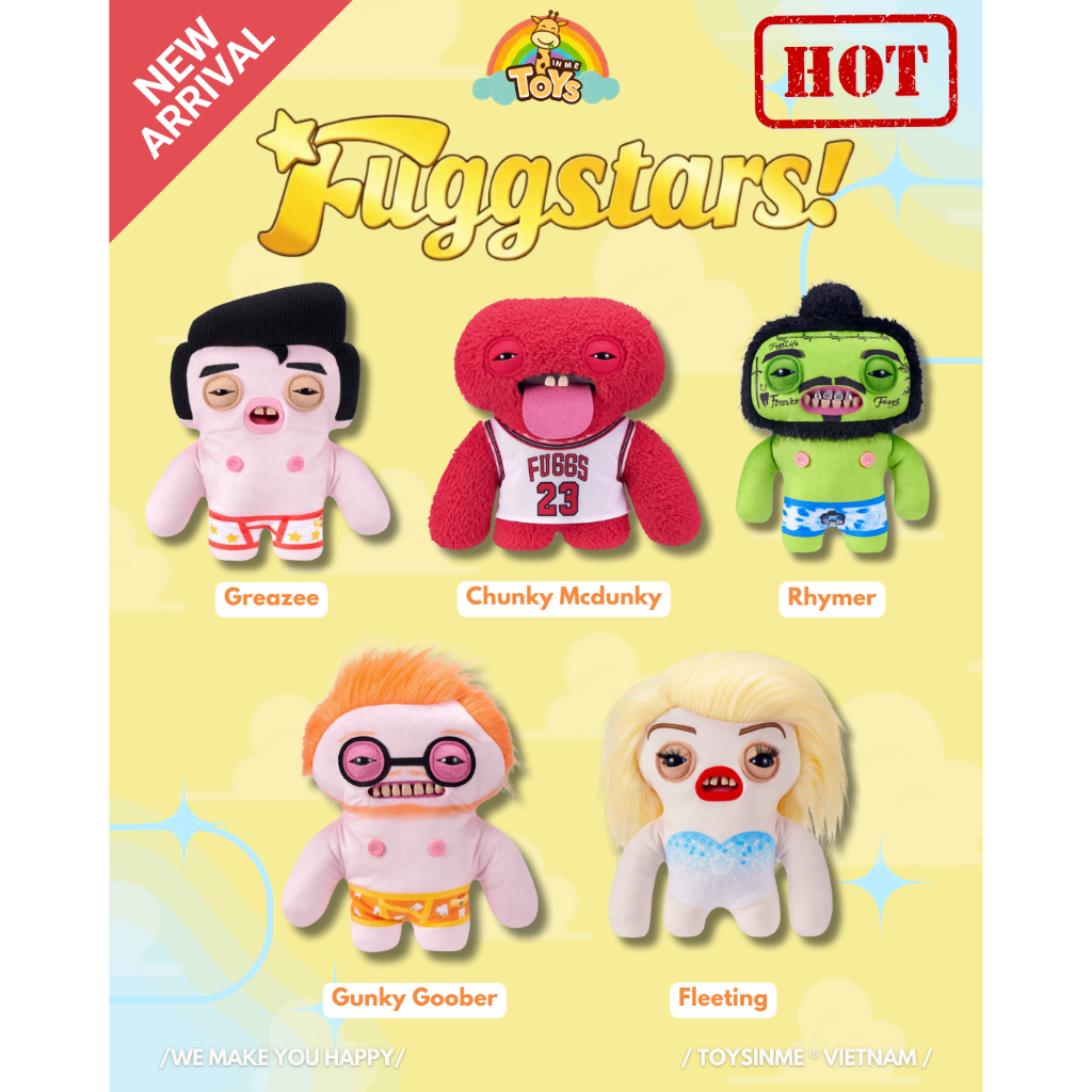 [ TOYS IN ME x FUGGLER ] ZURU TOYS FUGGLER FUGG STARS 9Inch - Đồ Chơi Gấu Bông Sưu Tầm