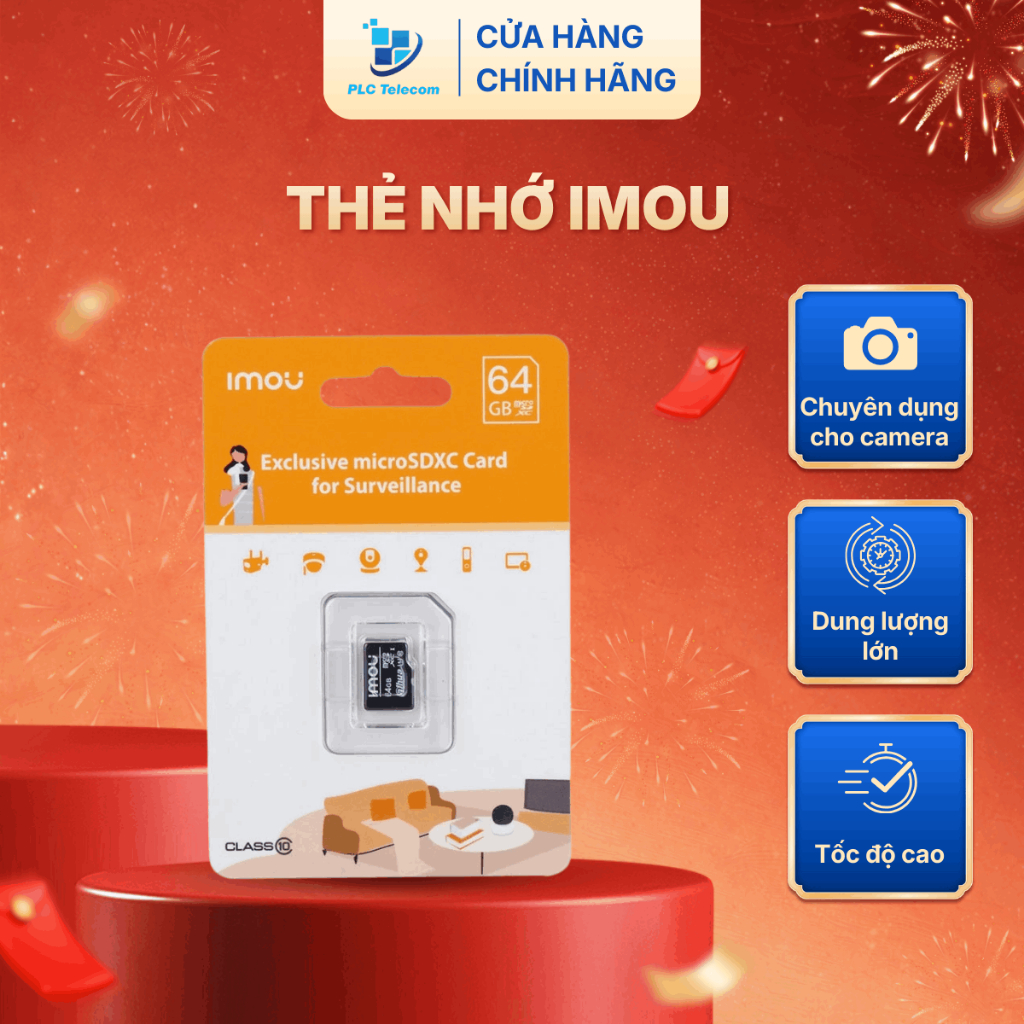 [2026] Thẻ nhớ chuyên dụng camera 64GB/128GB IMOU Chính hãng | PLC TELECOM