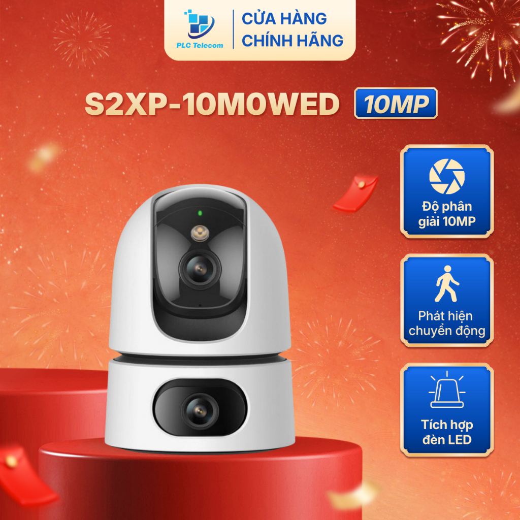 Camera IMOU 2 mắt trong nhà S2XP-10M0WED , tích hợp AI thông minh, đàm thoại 2 chiều | PLC TELECOM