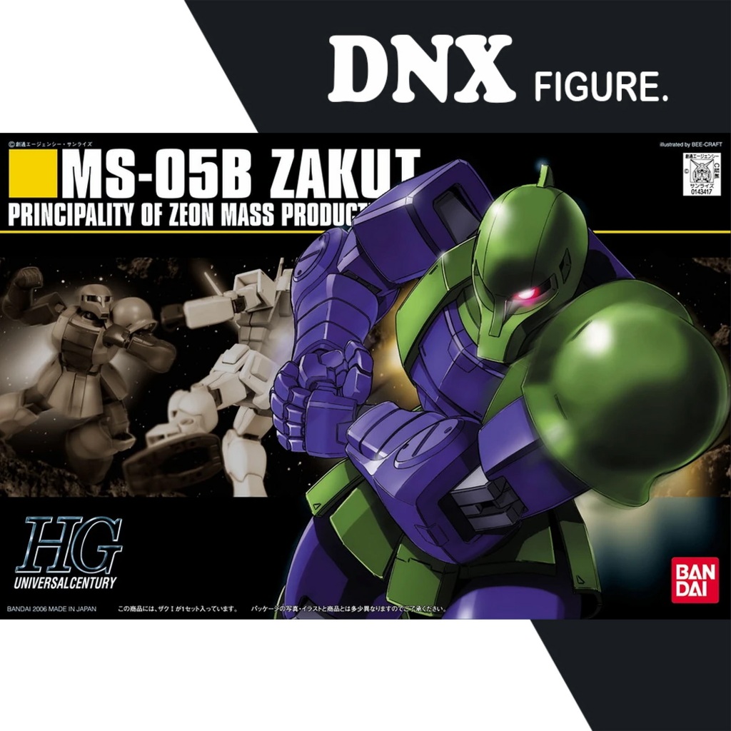 Mô Hình Lắp Ráp HG UC MS-05 Zaku I Bandai (New)