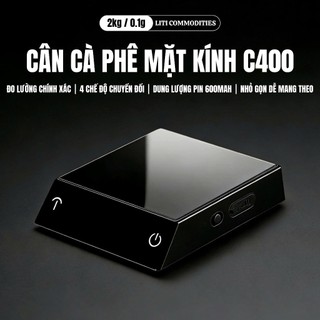 Cân điện tử sạc cà phê 4 chế độ Espresso 2kg/0.1g Chuyên Dụng Cho cà phê