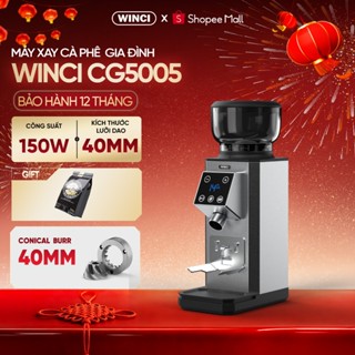 [Bao Gồm VAT] Máy xay cà phê chuyên nghiệp Winci CG5005, kích thước lưỡi dao 40mm, bảo hành 1 năm