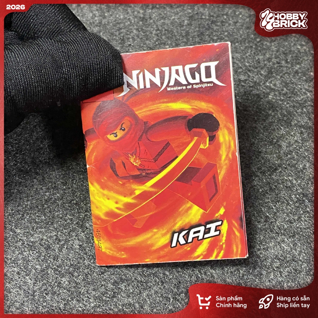 [Hiếm] Phụ kiện hướng dẫn sáng tạo dành cho Ninjago, Kai pilot 2012