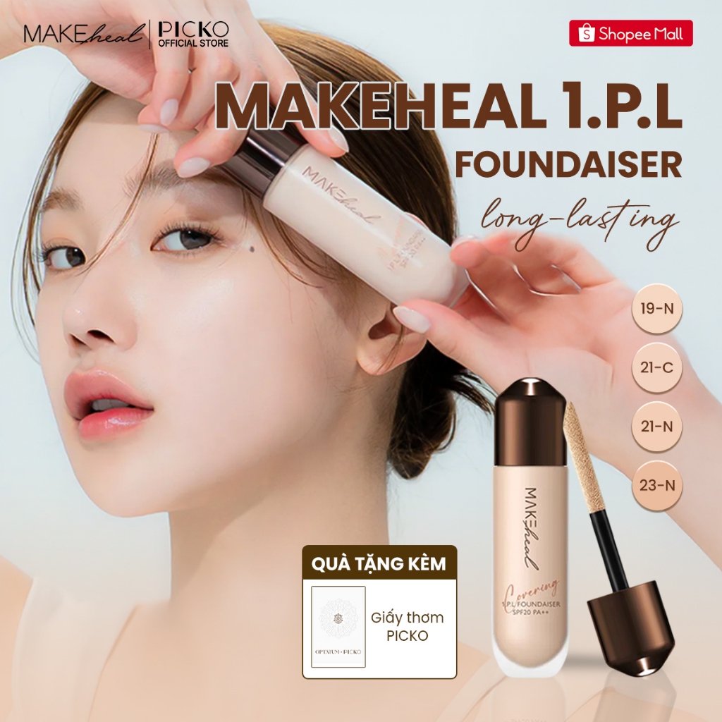 Kem nền Hàn Quốc bán chạy Makeheal 1 P.L Foundaiser Foundation che phủ tốt, bền màu 72h