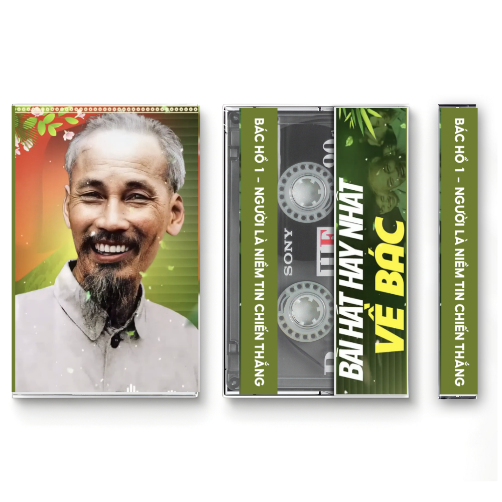 Băng Cassette 50 Tuyển Tập Nhạc Về Bác Hồ - Nhạc Vàng, Nhạc Cách Mạng. Copy Nhạc Theo Yêu Cầu