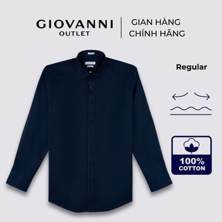 Áo Sơ Mi Dài Tay Nam GIOVANNI Chất liệu Pure Pima Cotton Dáng Regular GLS0398-1
