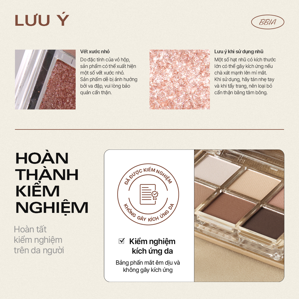 [BÁN CHẠY] Bảng Phấn Mắt 6 ô dễ tán và bám màu tốt BBIA Ready To Wear Eye Palette 5g | BigBuy360 - bigbuy360.vn