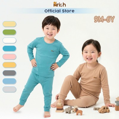 Bộ dài tay trẻ em Arich,đồ bộ dài tay cho bé, vải sợi tre petit cho bé trai, bé gái size 6M-6 tuổi