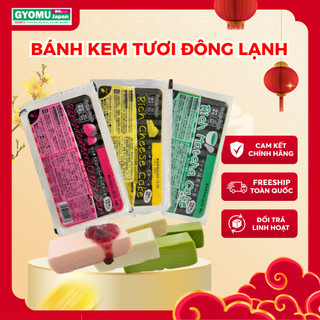 (HÀNG ĐÔNG) Bánh lạnh kiểu phô mai chanh mật ong/ vị dâu tây/matcha/custard/vị hạt dẻ - GYOMU JAPAN