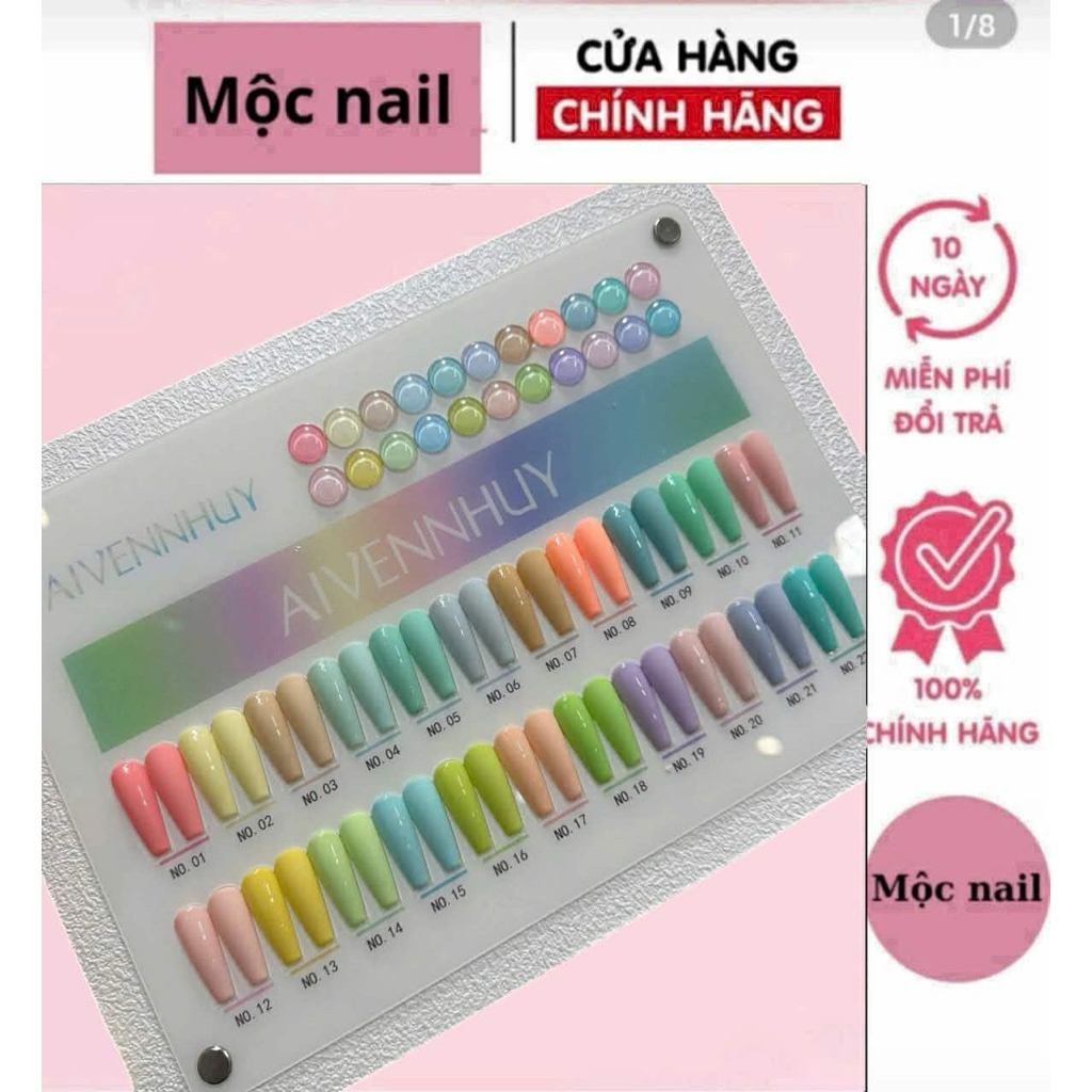 Set 22 màu paster kèm bảng màu