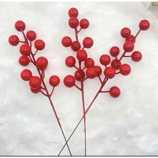 combo 10 chùm đào đông đỏ trang trí tết