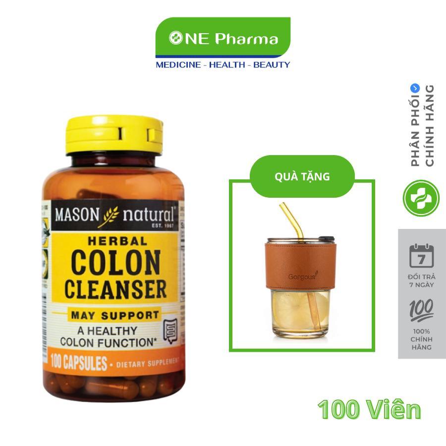 Viên Uống Hỗ Trợ Đại Tràng Mason Natural Colon Herbal Cleanser - Hộp 60 Viên