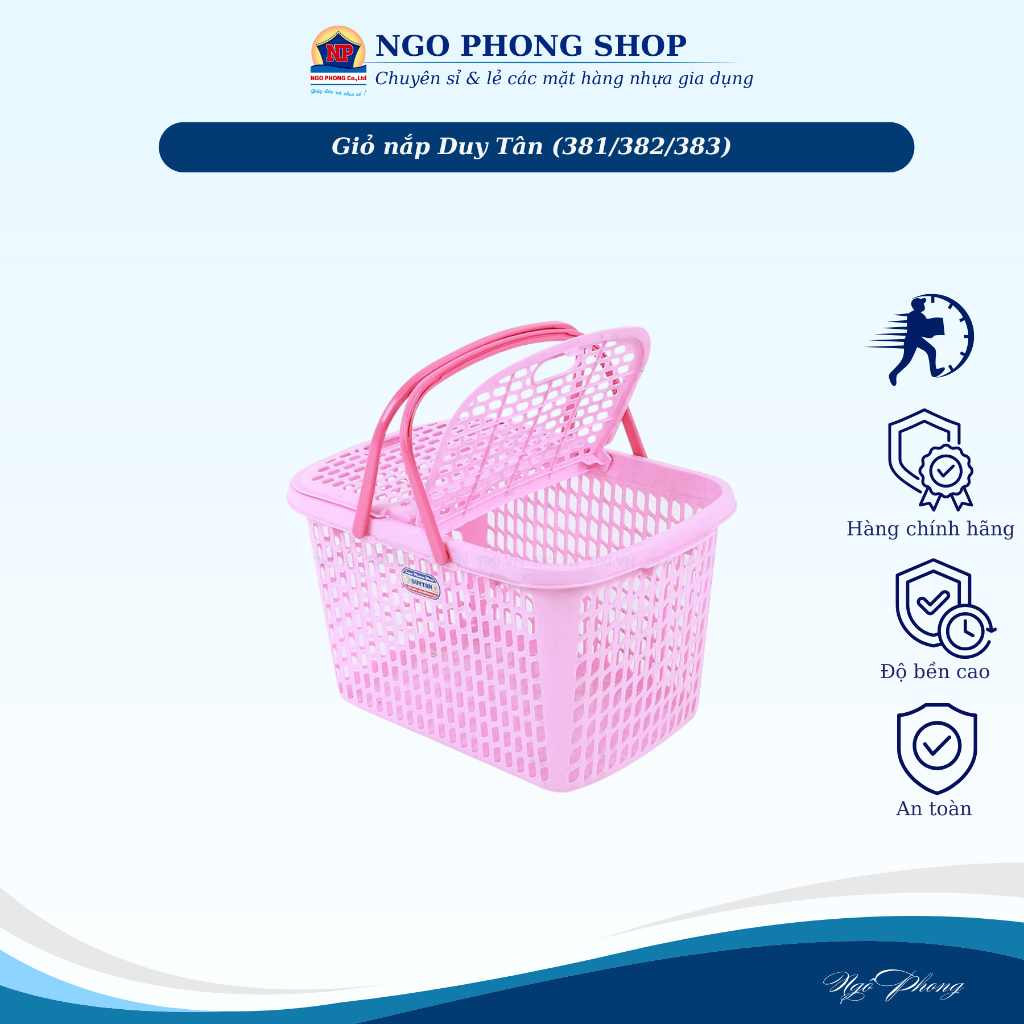 Giỏ nắp Duy Tân (nhí/nhỏ/lớn)