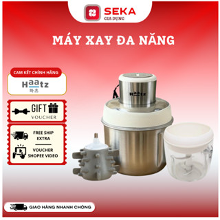 Máy xay thịt đa năng CIM382 HAATZ 500W xay mạnh mẽ gồm 1 cối inox 1 cối thủy tinh kèm lõi đánh ruốc