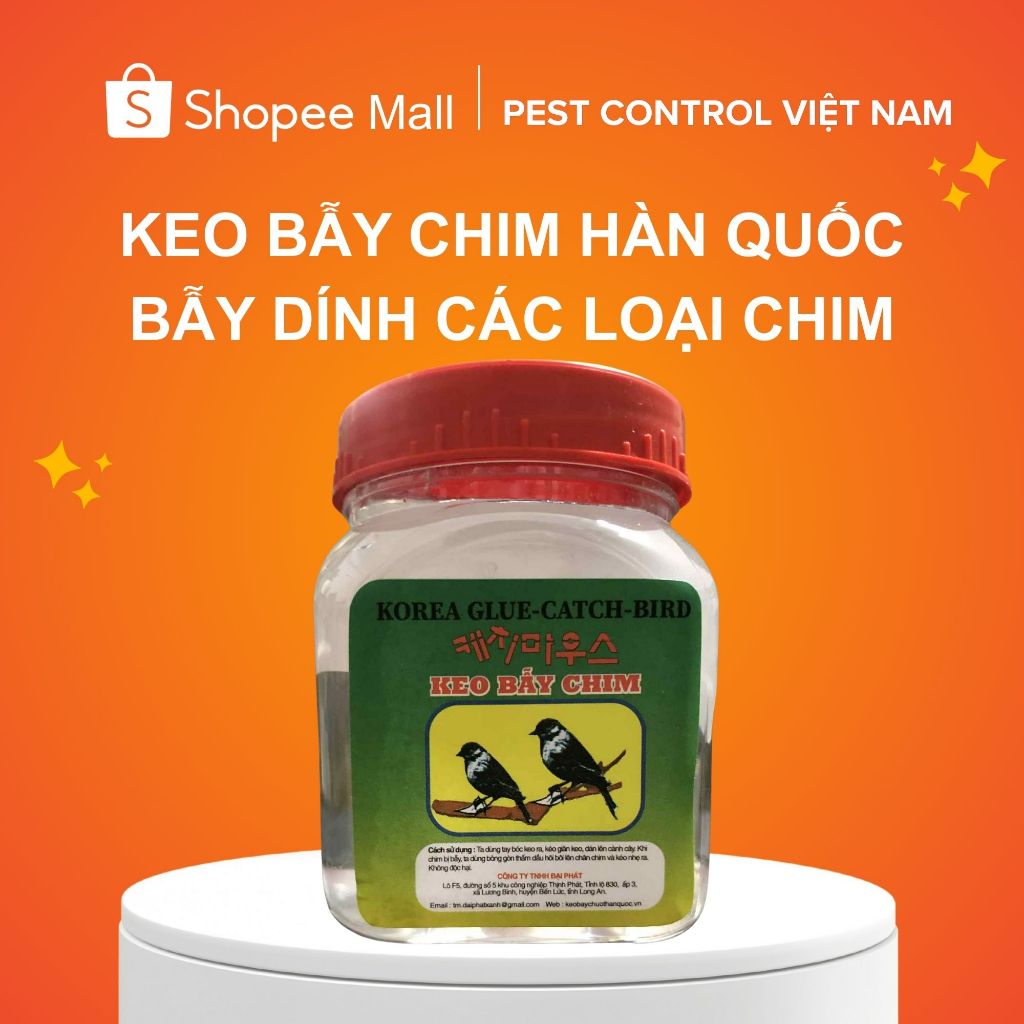 Keo bẫy chim, Keo dính chim nhập khẩu Hàn Quốc- bẫy các loại chim lớn nhỏ khác nhau.