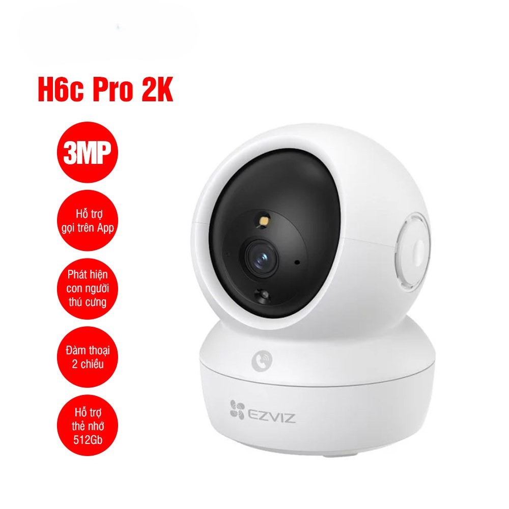 Camera WiFi quay quét EZVIZ H6c Pro 2K 3MP