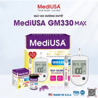 Bộ máy đo đường huyết MediUSA GM3300Max ( 50 que + 25 kim+ bút + máy)