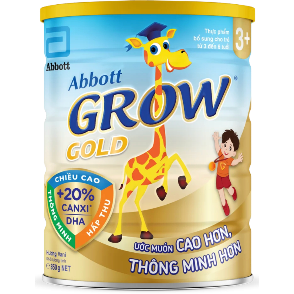 Sữa Abbott Grow 3+ 850g (3-6 tuổi)